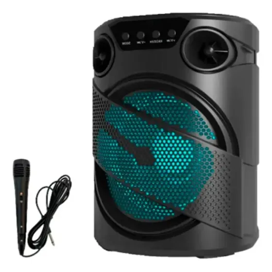 Parlante Portátil Recargable Karaoke Bluetooth 15w Micrófono
