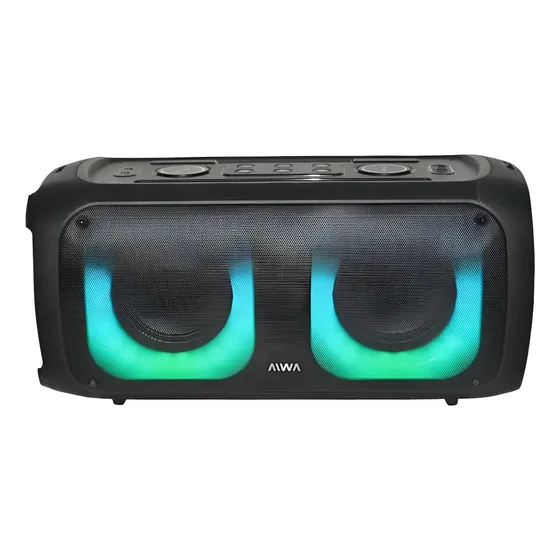 Parlante Bluetooth Portátil Aiwa Infinit AW-T2022 Tws Power Bank Aux Efecto de Luces 8500W PMPO con Correa