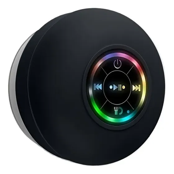 Parlante Bluetooth Portátil Inalámbrico Con Ventosa Blanco