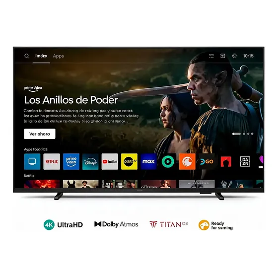 Smart Tv 55 4k Led 55pud7309/77 Color Negro 220v Philips