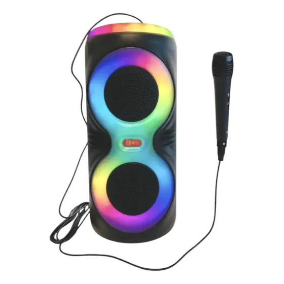 Parlante Mti 3637 Portátil Inalámbrico Recargable Bluetooth Color Negro