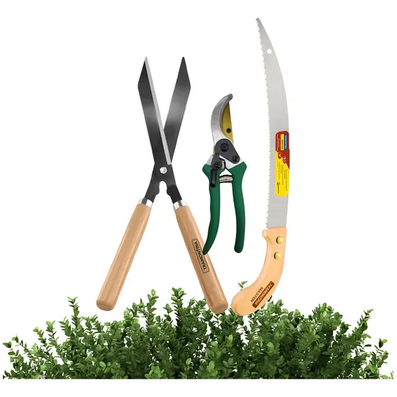 Kit Combo Jardinería Tijeras De Poda Y Serrucho Tramontina
