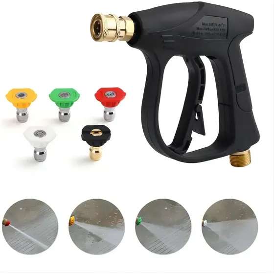 Pistola Hidrolavadora M22 14 Mm 5 Boquillas Negro