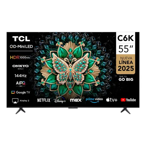 Smart TV 55 TCL 4K QLED Mini LED 55C6K
