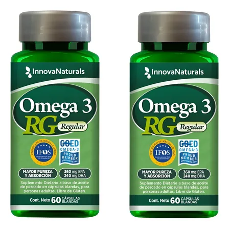 Omega 3 Reg Innovanaturals X 60 Caps Ifos Goed X 2 Unidades