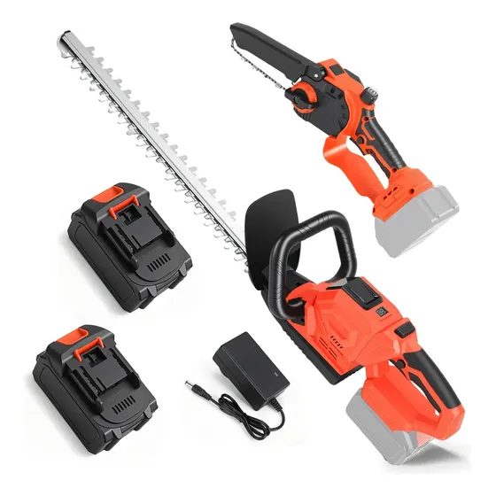 Cortacerco Podador Bateria + Electrosierra De Mano
