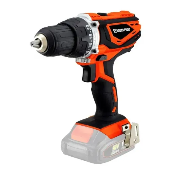 Taladro Atornillador 13mm Dowen Pagio No Incluye Batería Color Naranja claro