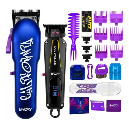 Maquina Corta Pelo Trimmer Bway California & Cutz Dark Violeta Oscuro