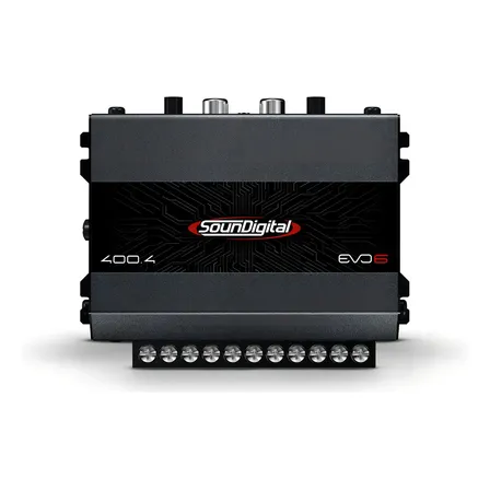 Módulo Soundigital Sd400.4 Evo6 4 canales puente 4 ohmios color gris oscuro