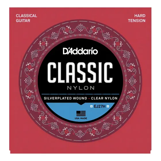 Cuerda de guitarra D'addario EJ27h de nailon Hard Tension
