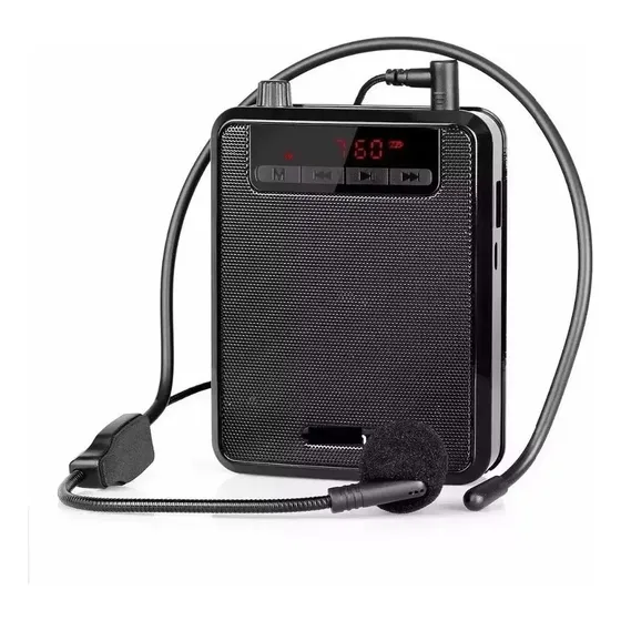 Megáfono Amplificador Con Bluetooth Vincha Micrófono Fm Usb
