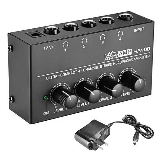 Amplificador De Auriculares 4 Canales Microamp Ha400