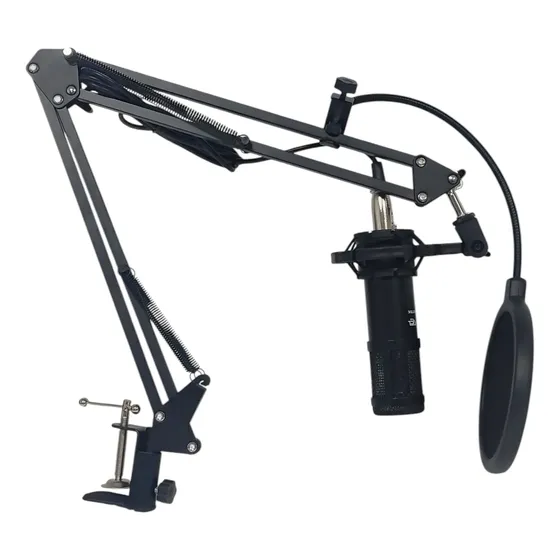 Micrófono Hügel Cm800 Kit Condensador Cardioide Color Negro