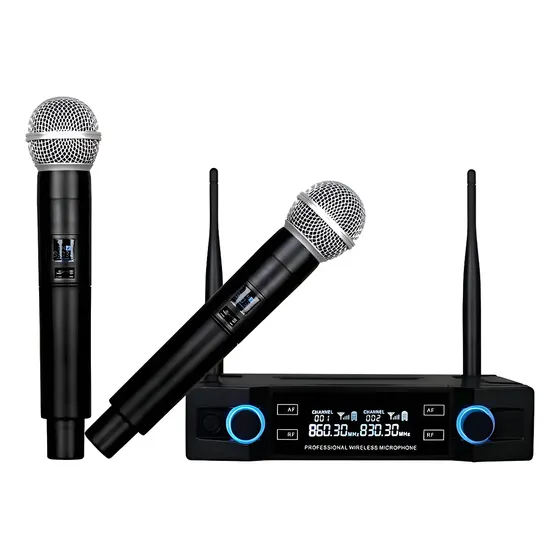 Set Microfonos Inalambricos + Receptor.