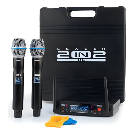 Micrófonos Inalámbricos Lexsen Uhf 2 In 2 Xl