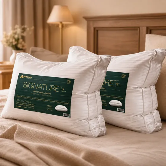 Combo 2 Almohadas Hoteleras 70x50 Aldeana Signature Top