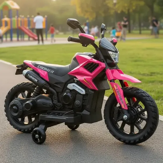 Moto Eléctrica Infantil A Batería Dencar Cromer