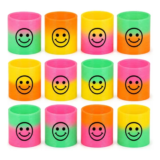 X24 Mini Resortes Emoji Juguete Piñata Souvenir Cumpleaños