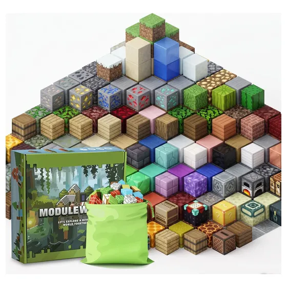 Bloques Magneticos Juguetes Para Ninos 150 Minecraft Estilo
