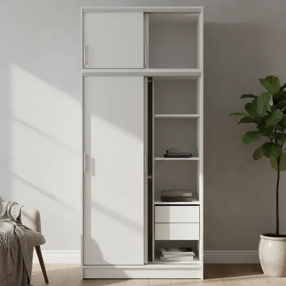 Placard Muebles Hedi 1,00x2,35 Puertas Corredizas