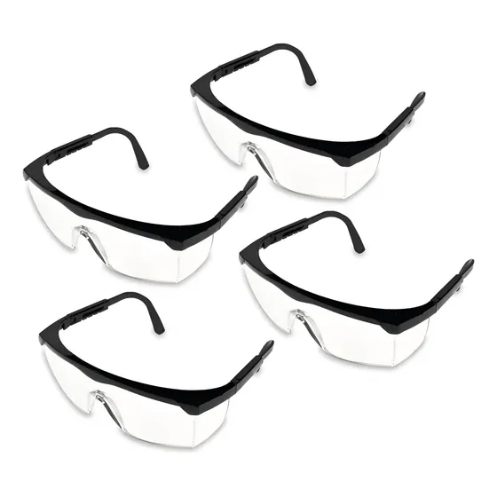 Anteojos Seguridad Uxet Mercurio Pack 10 Lentes Policarbonato Transparente