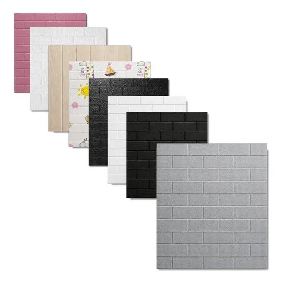 30 Placas Revestimiento Pared Autoadhesiva 3d Subway Rustico Color Plateado (16.2m2)