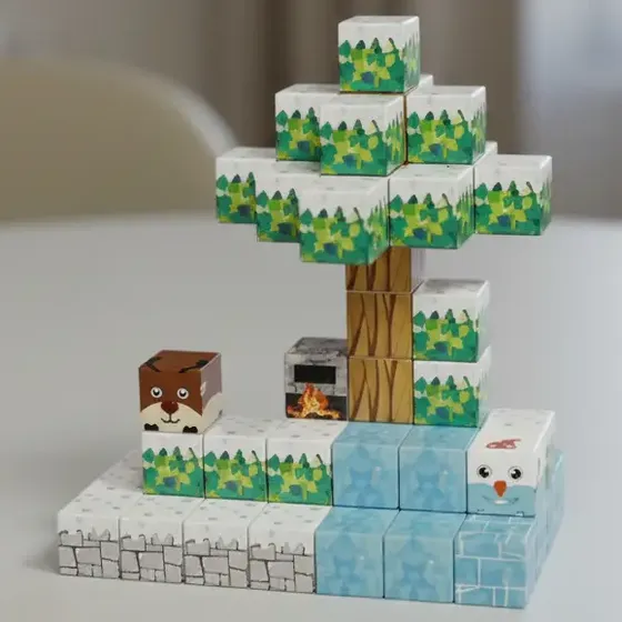 Bloques Magnéticos Cubos Imantados Construcción Minecraf 64p
