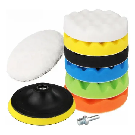 Esponjas Para Pulir Auto Set X8 Piezas Para Taladro Pulidora