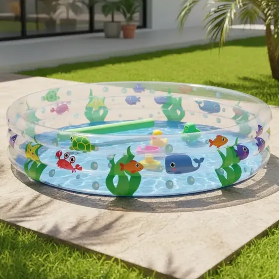 Pileta inflable redonda Bestway 51004 de 1.52m x 30cm 282L multicolor