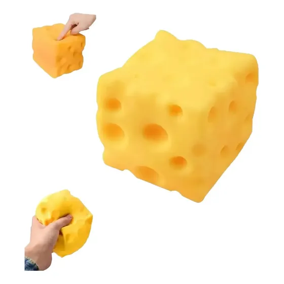 Juguete Antiestrés Queso Squishy Espuma 5 Cm