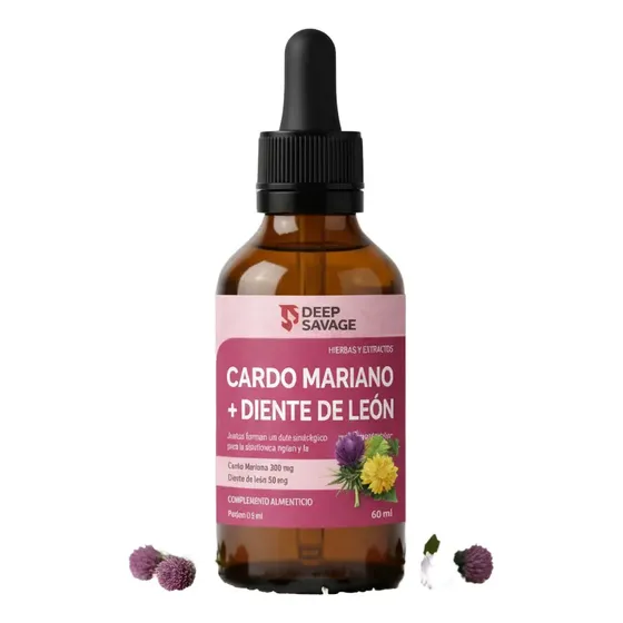Cardo Mariano Silimarina Diente Leon Higado Gotas 60 Ml