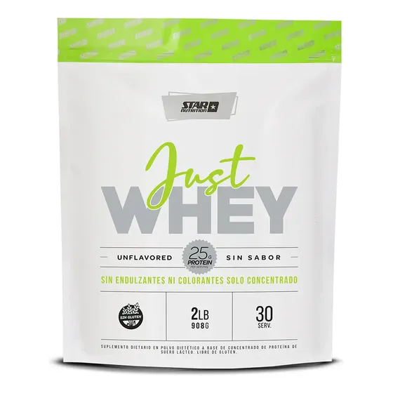 Just Whey Star Nutrition 2 Lbs Sabor Sin Sabor