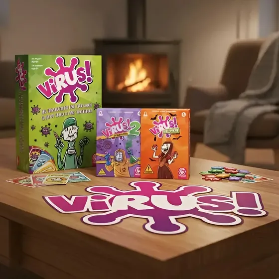 Para Juego Mesa Virus Cartas Baraja Virus 3 Juguetes Kit