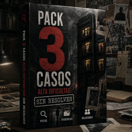 Pack 3 Casos Sin Resolver Juego Crimenes Alta Dificultad
