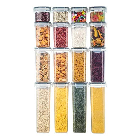 Set de Frascos Herméticos Gadnic 16 Piezas Tapas Antifugas Libres BPA 4 Tamaños Diferentes