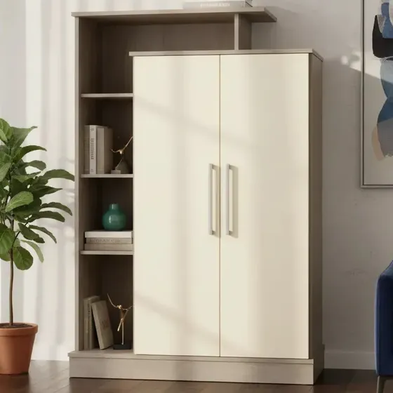Modular Mueble Aparador 2 Puertas Multifuncion Organizador Melamina Maximo Fortaleza Golden Oregon