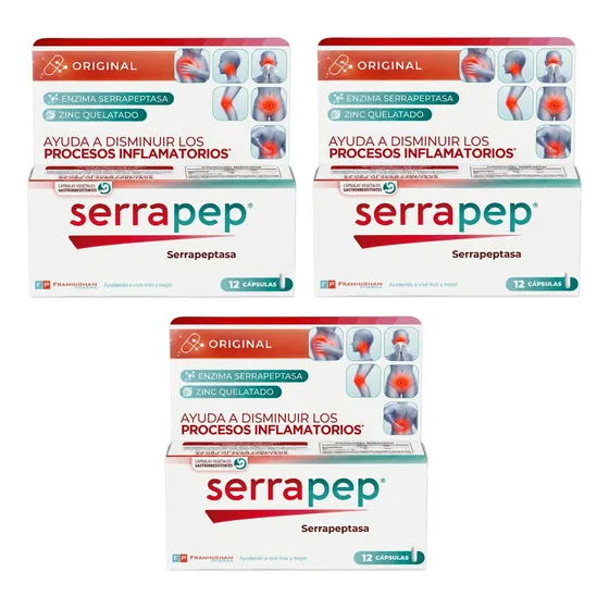 Serrapep- Serrapeptasa - Purificada -36 Caps. - Original