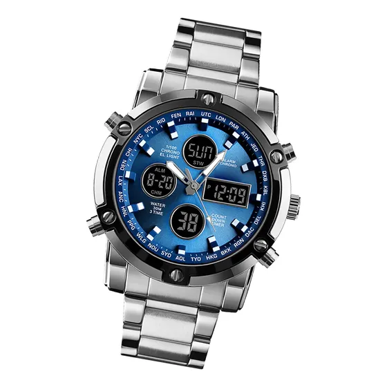 Reloj Blue Man Skemi 1389 Quartz Deportivo Casual Moda Única