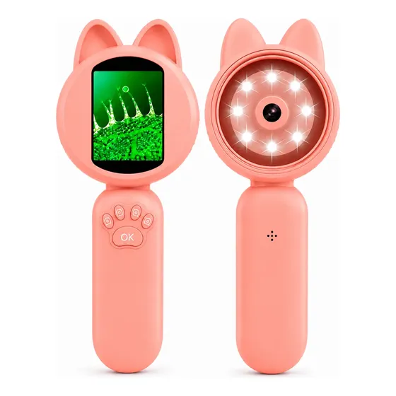 Microscopio Portatil Con Pantalla Infantil Niño Niña