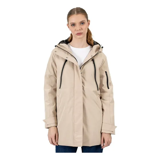 Campera Mujer Parka Impermeable Puffer Nylon Abrigo Briganti