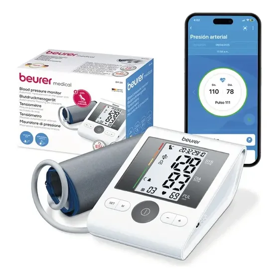 Tensiómetro Digital De Brazo Automático De Alta Precisión Medidor Presion Arterial Beurer Bm 28