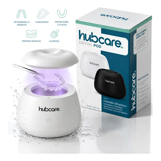 Limpiador Ultrasónico Luz Uv Hubcare Alineadores Retenedores