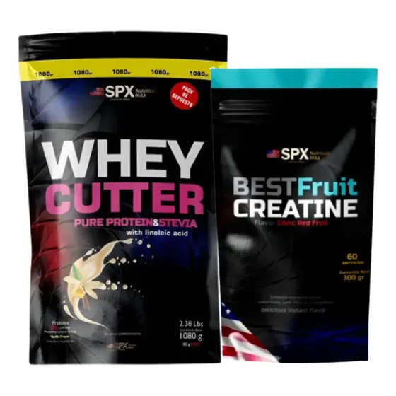 Whey Cutter Spx 1080gr + Creatina Saborizada Spx 300gr