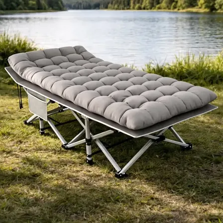 Cama De Camping Plegable Mtl Con Colchón Acolchado Y Bolsa De Transporte | Catre Portátil Reforzado Ideal Para Camping, Pesca, Patio Y Emergencias