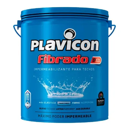 Plavicon Fibrado Membrana Proteccion Blanco X 25kg -new Life Blanco Mate