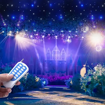 Telón De Fondo De Escenario Kannbeki, Control Dmx Led Plegab