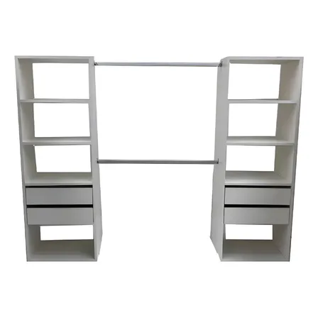 Placard Cipriano Muebles Melamina Blanco 180x240cm Sin Puertas