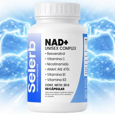 Nad+ Resveratrol Selerb® Vitalidad Y Regeneracion Celular Sin Sabor