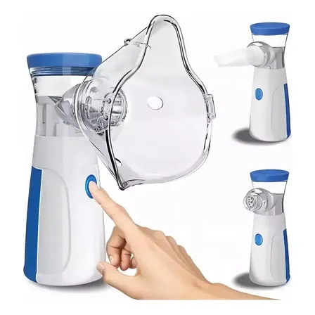 Nebulizador Ultrasónico Portátil Mesh Jsl W302 Niños Adultos Azul
