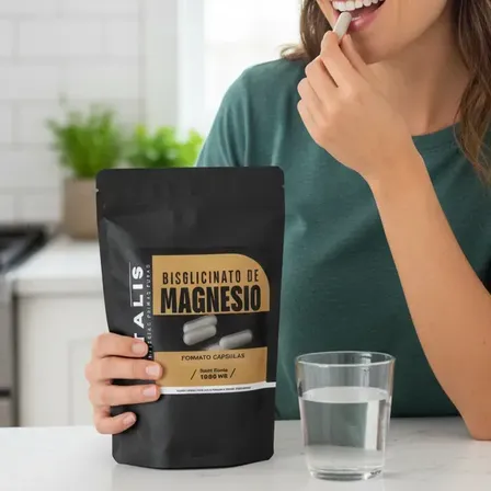 Bisglicinato de Magnesio Vitalis 60 Caps Suplemento Dietario